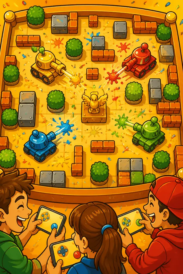 Battle City — cómo se juega, ilustrado
