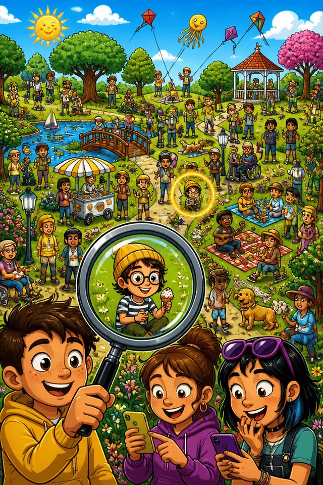 Character Hunt — how to play, illustrated