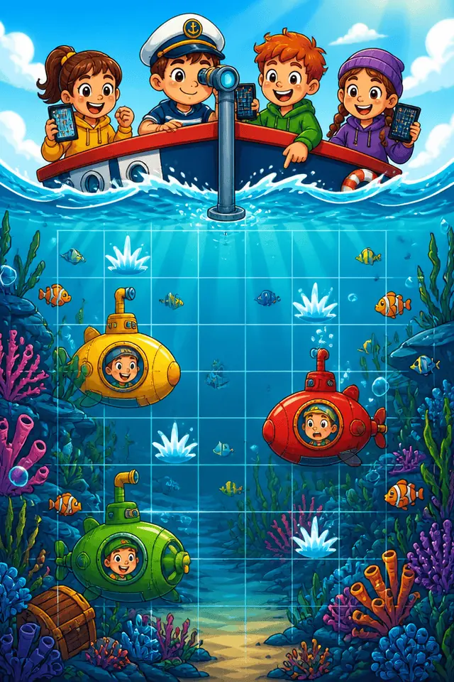 Combate de Submarinos — cómo se juega, ilustrado